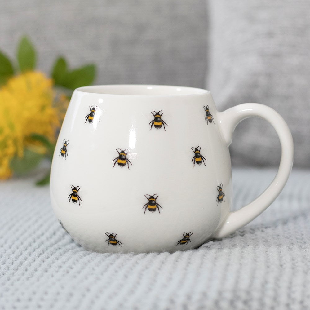 Bee Happy Mug Ceramic Round