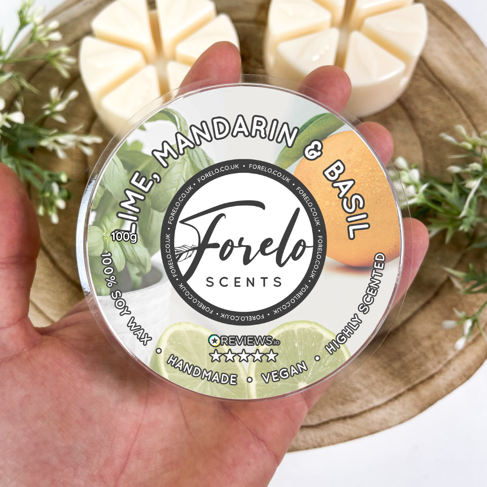 Lime, Mandarin & Basil · Unisex Soy Wax Melt