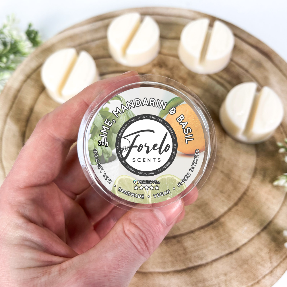 Lime, Mandarin & Basil · Unisex Soy Wax Melt