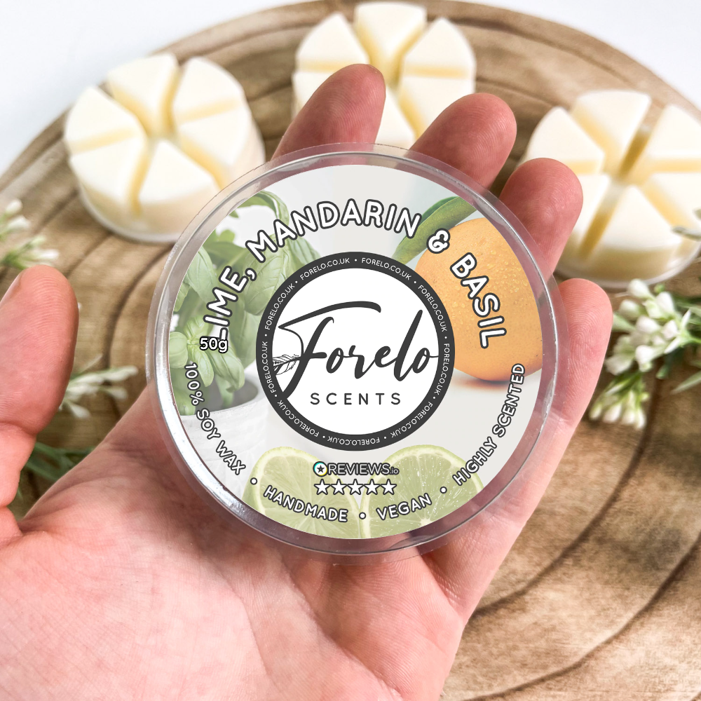Lime, Mandarin & Basil · Unisex Soy Wax Melt