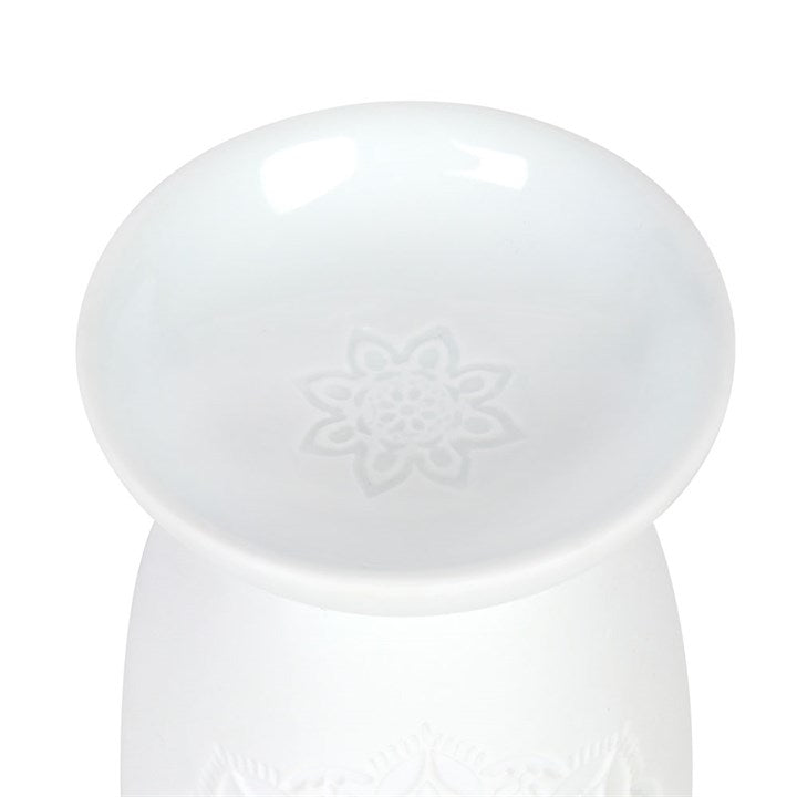 Tall Mandala Ceramic Wax Melt Burner