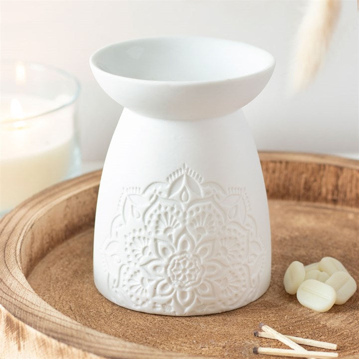 Tall Mandala Ceramic Wax Melt Burner