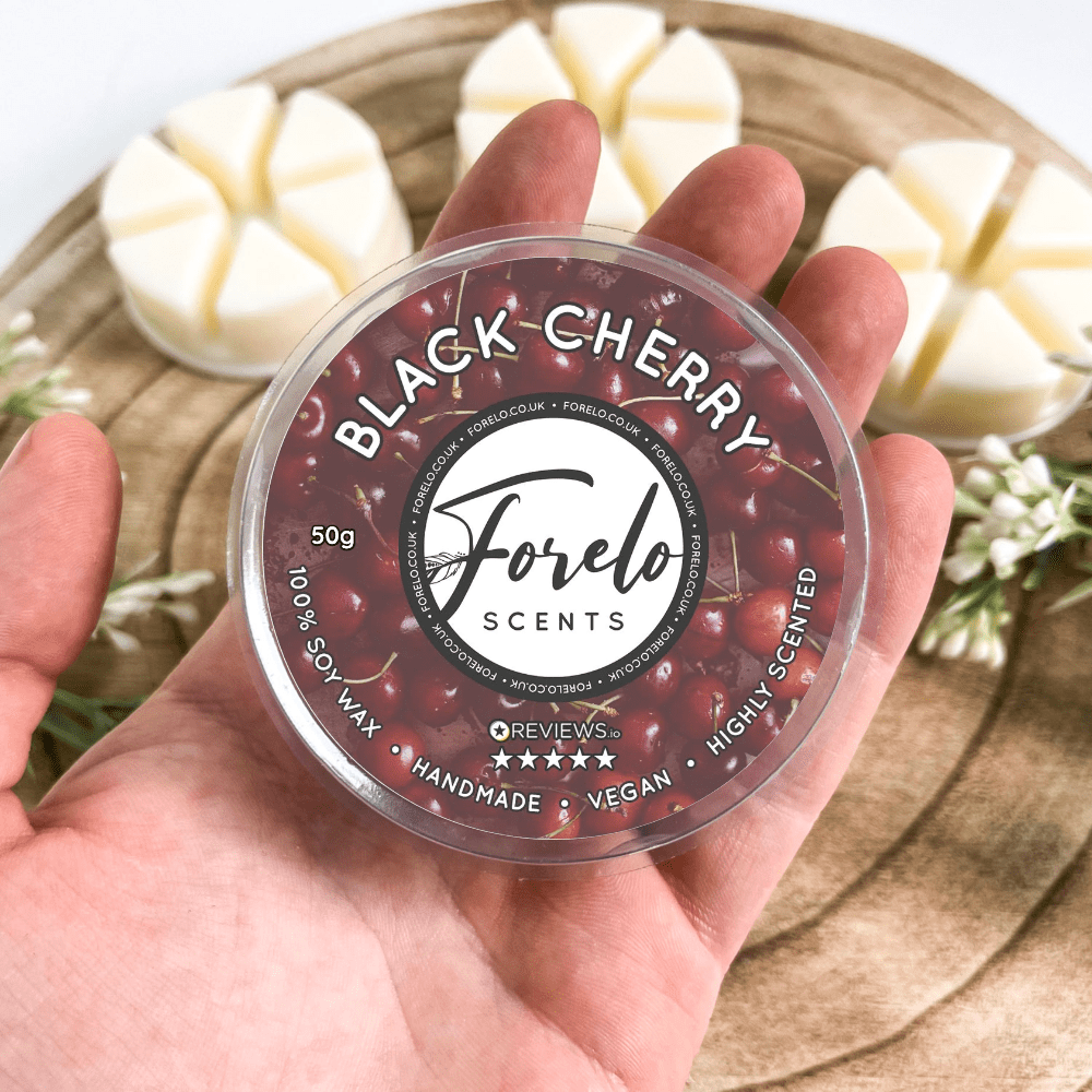 Black Cherry Scented Wax Melts - Home Fragrance Delight - Forelo Scents