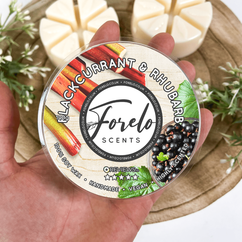 Blackcurrant & Rhubarb Soy Wax Melt – Sweet & Fruity Home Fragrance - Forelo Scents