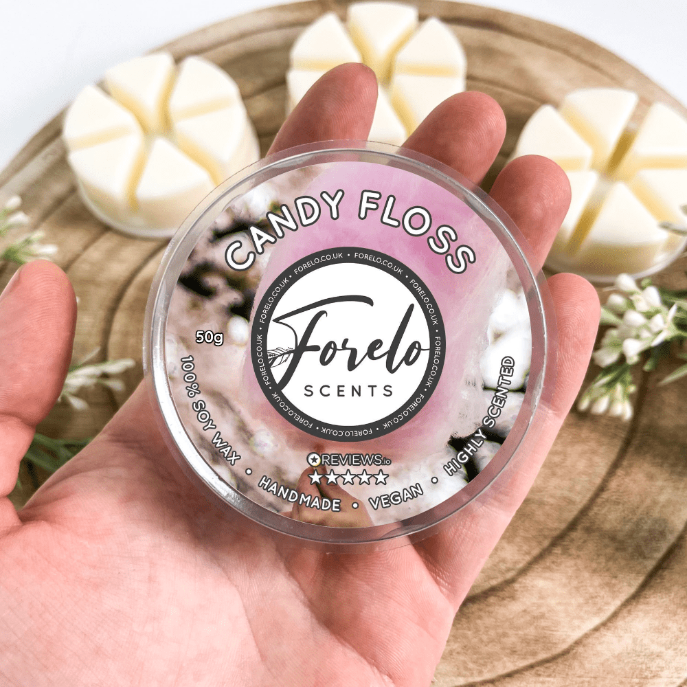 Handmade Sweet Candy Floss Wax Melts - Scented Home Fragrance - Forelo Scents