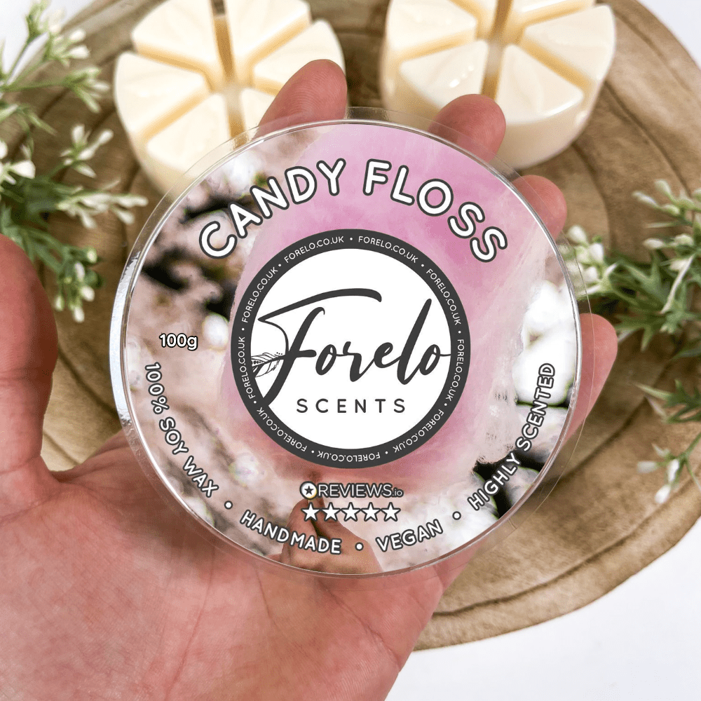 Handmade Sweet Candy Floss Wax Melts - Scented Home Fragrance - Forelo Scents