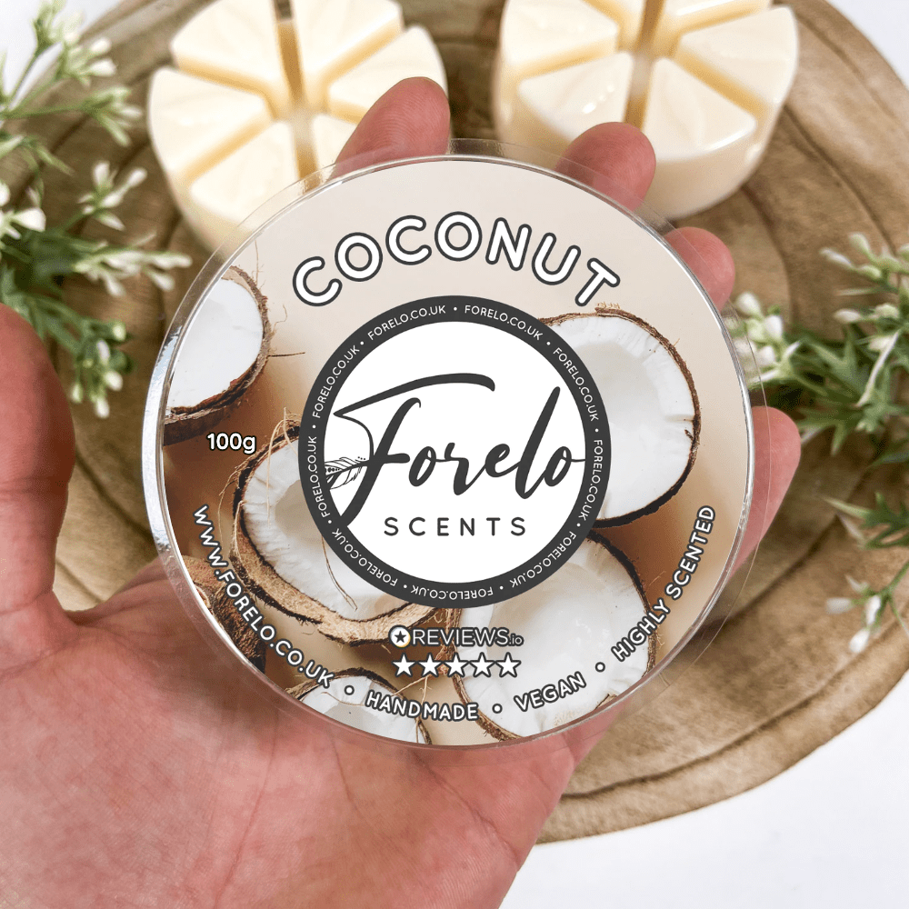 Coconut Soy Wax Melt – Tropical, Fresh Home Fragrance - Forelo Scents
