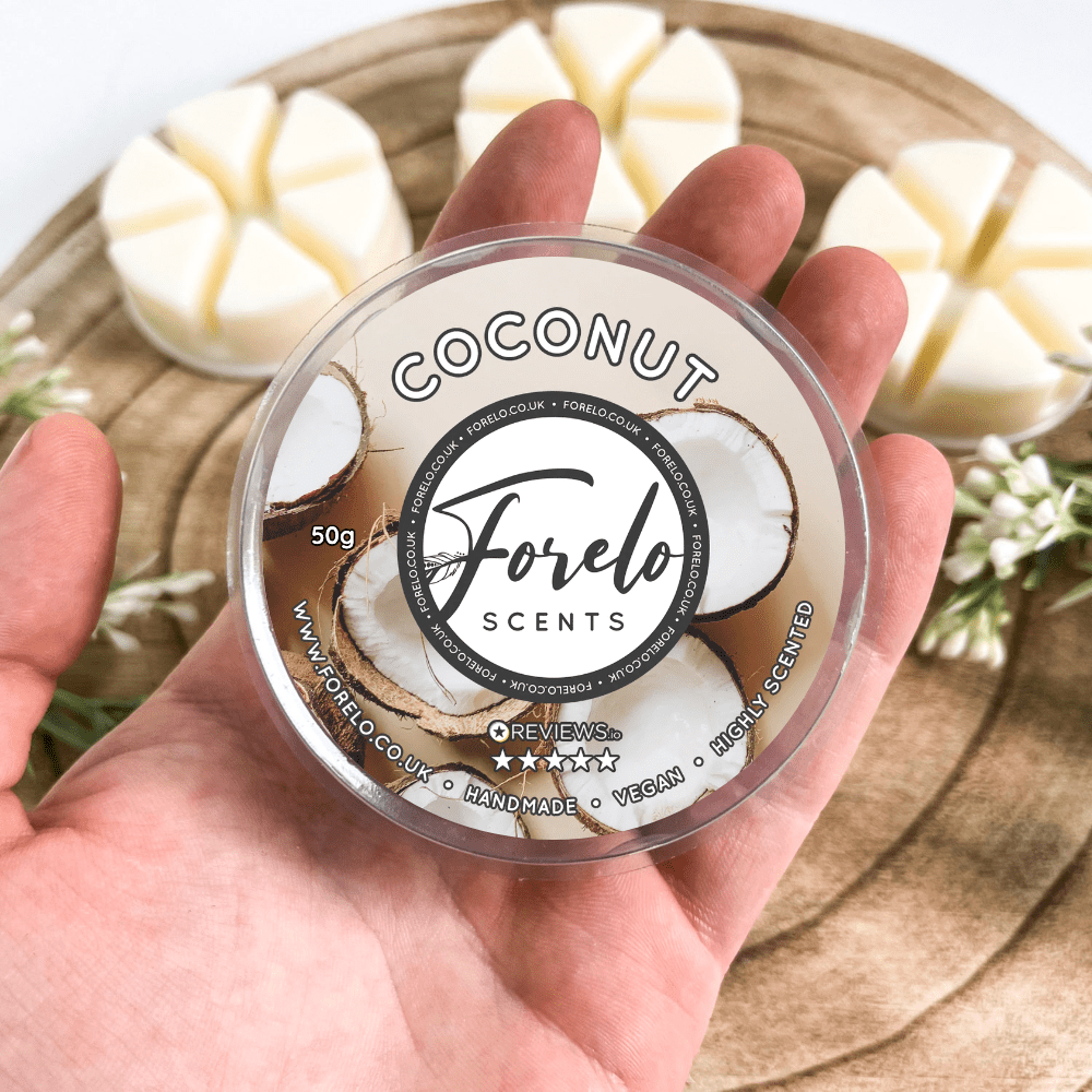 Coconut Soy Wax Melt – Tropical, Fresh Home Fragrance - Forelo Scents