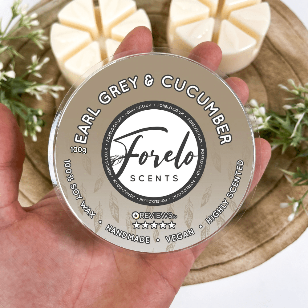 Earl Grey & Cucumber · Unisex Soy Wax Melt Highly Scented Home Fragrance - Forelo Scents
