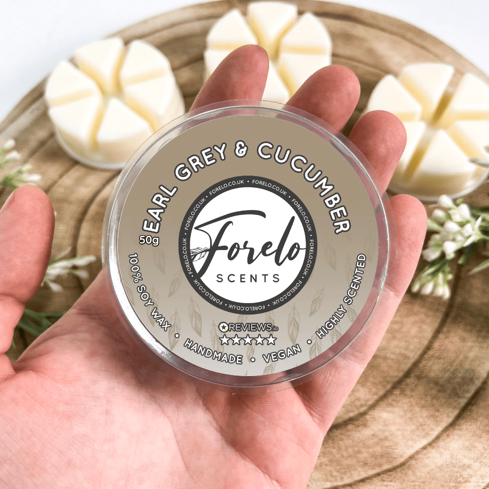 Earl Grey & Cucumber · Unisex Soy Wax Melt Highly Scented Home Fragrance - Forelo Scents