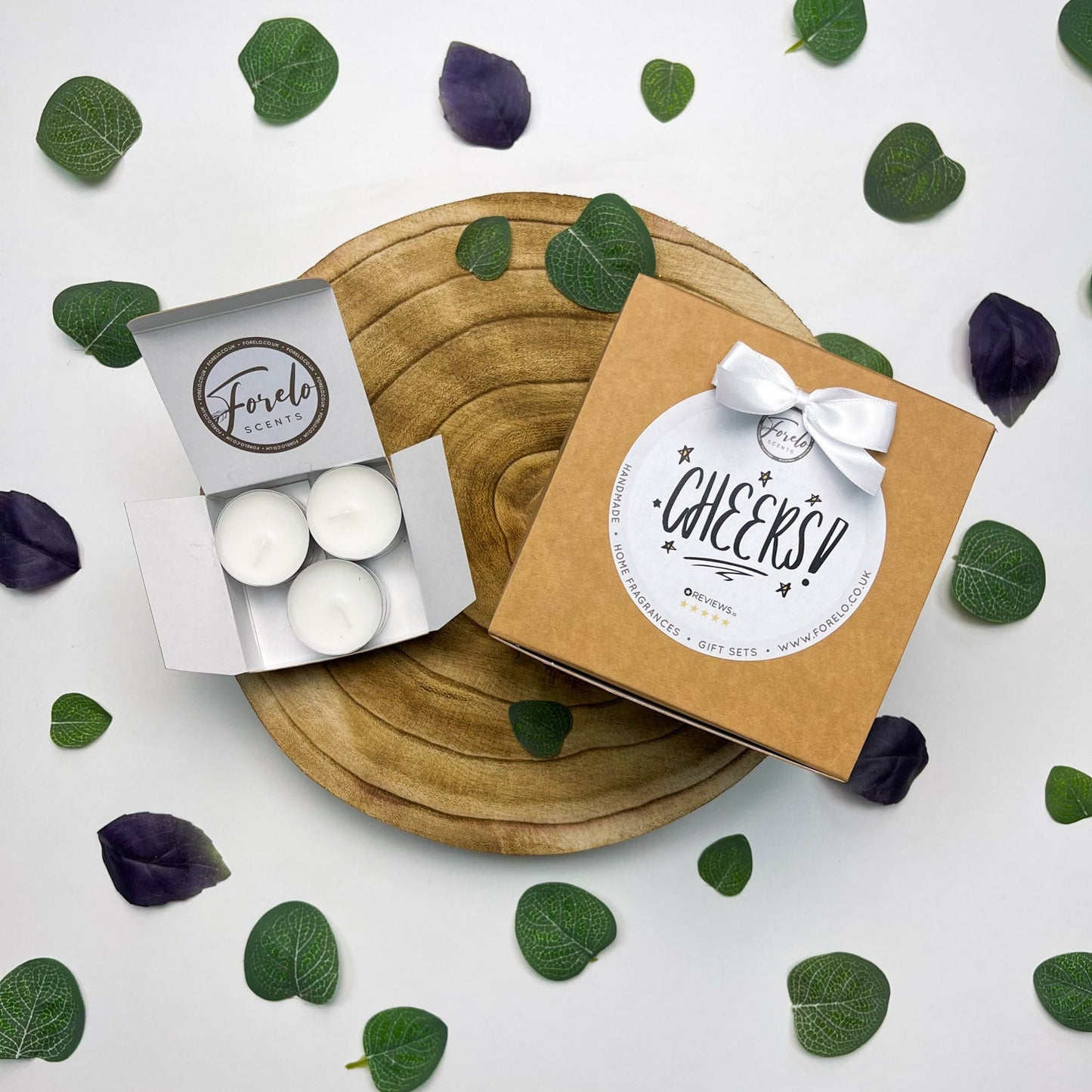 Gift Set Add-on Box Ribbon & Printed Lable Options - Forelo Scents
