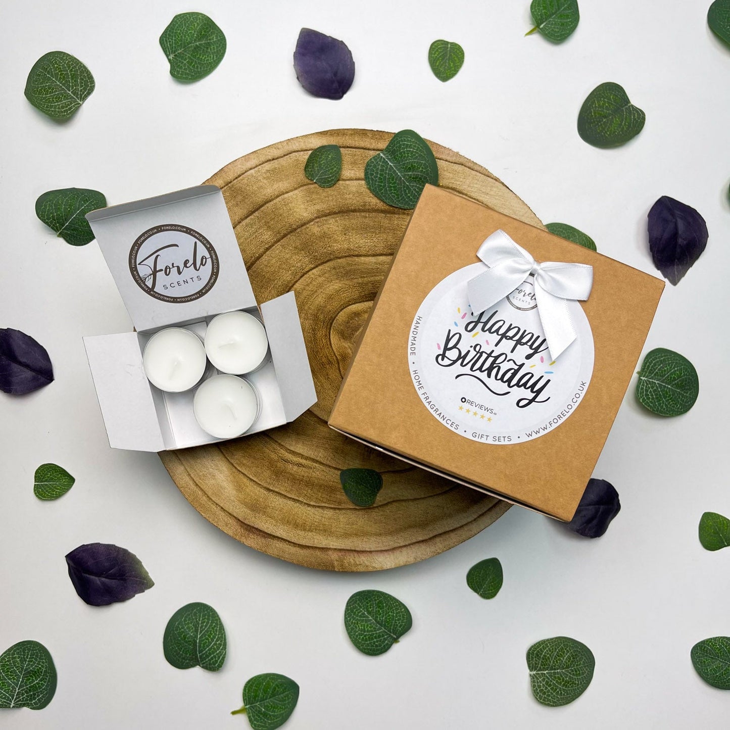 Gift Set Add-on Box Ribbon & Printed Lable Options - Forelo Scents