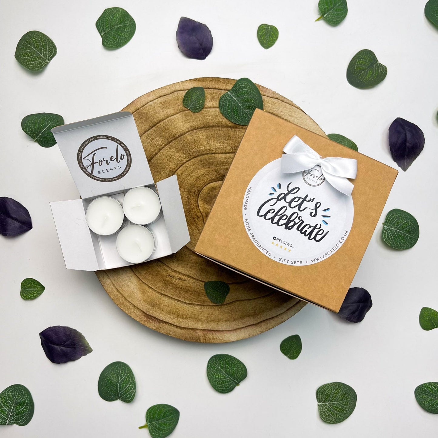 Gift Set Add-on Box Ribbon & Printed Lable Options - Forelo Scents