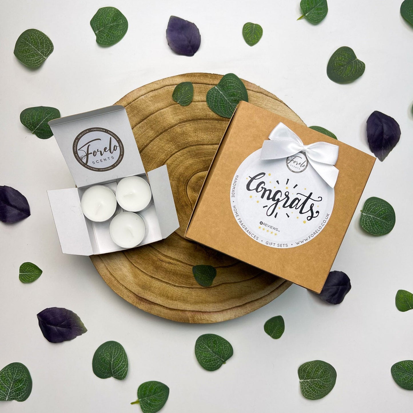 Gift Set Add-on Box Ribbon & Printed Lable Options - Forelo Scents