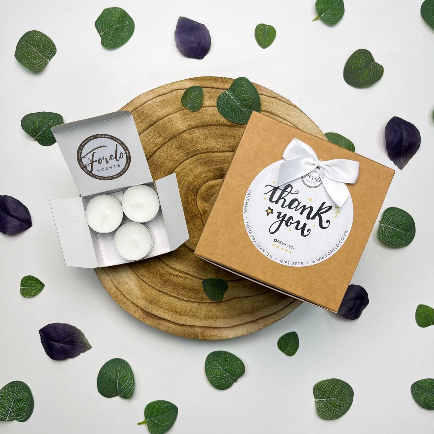 Gift Set Add-on Box Ribbon & Printed Lable Options - Forelo Scents