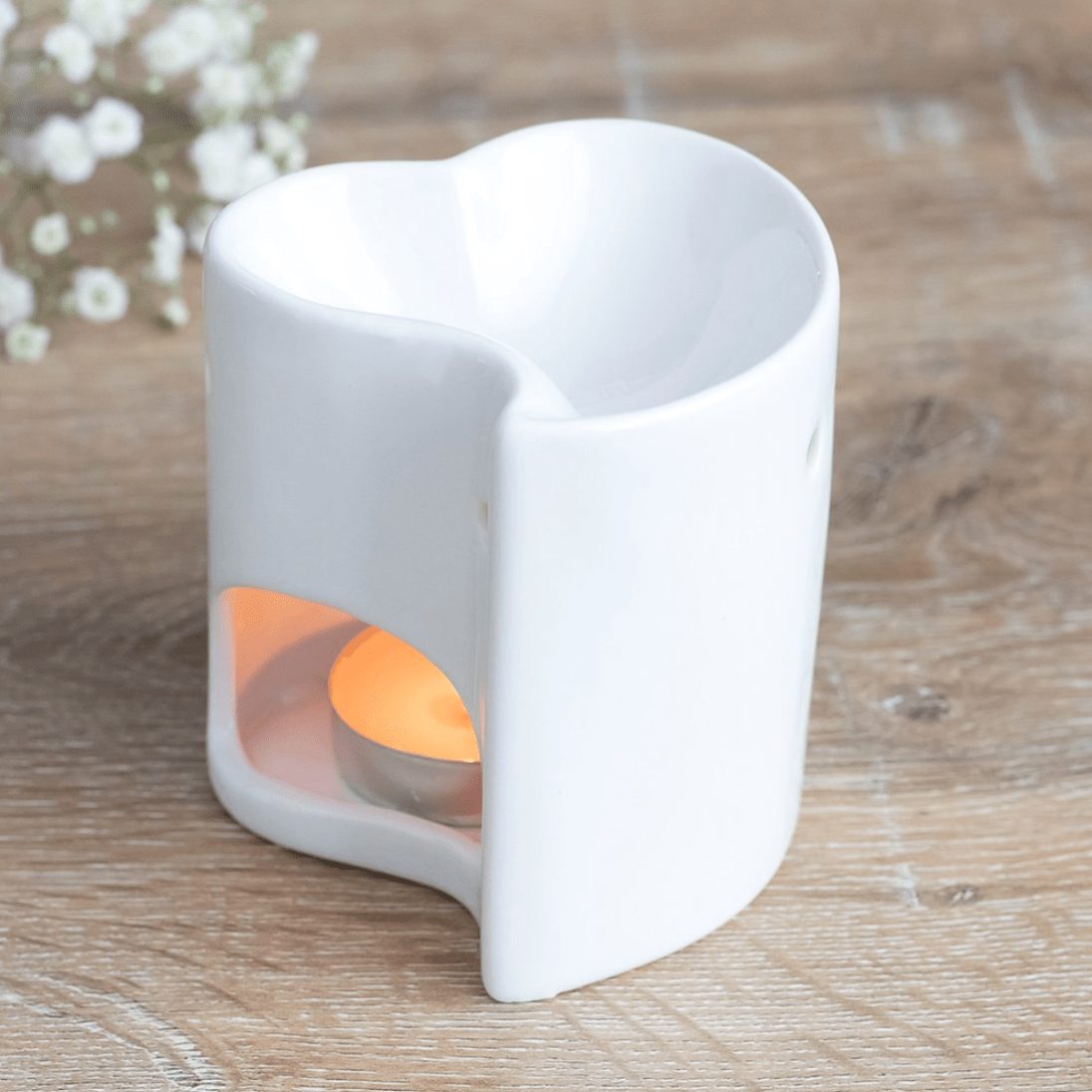 Heart Ceramic Wax Melt Burner - Aromatherapy - Forelo Scents