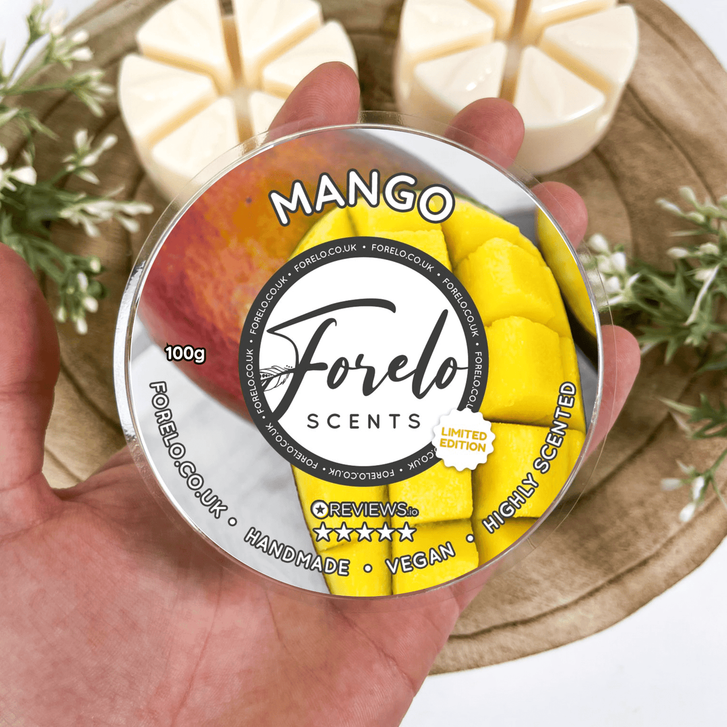Mango Soy Wax Melt – Fruity Citrus & Floral Home Fragrance - Forelo Scents