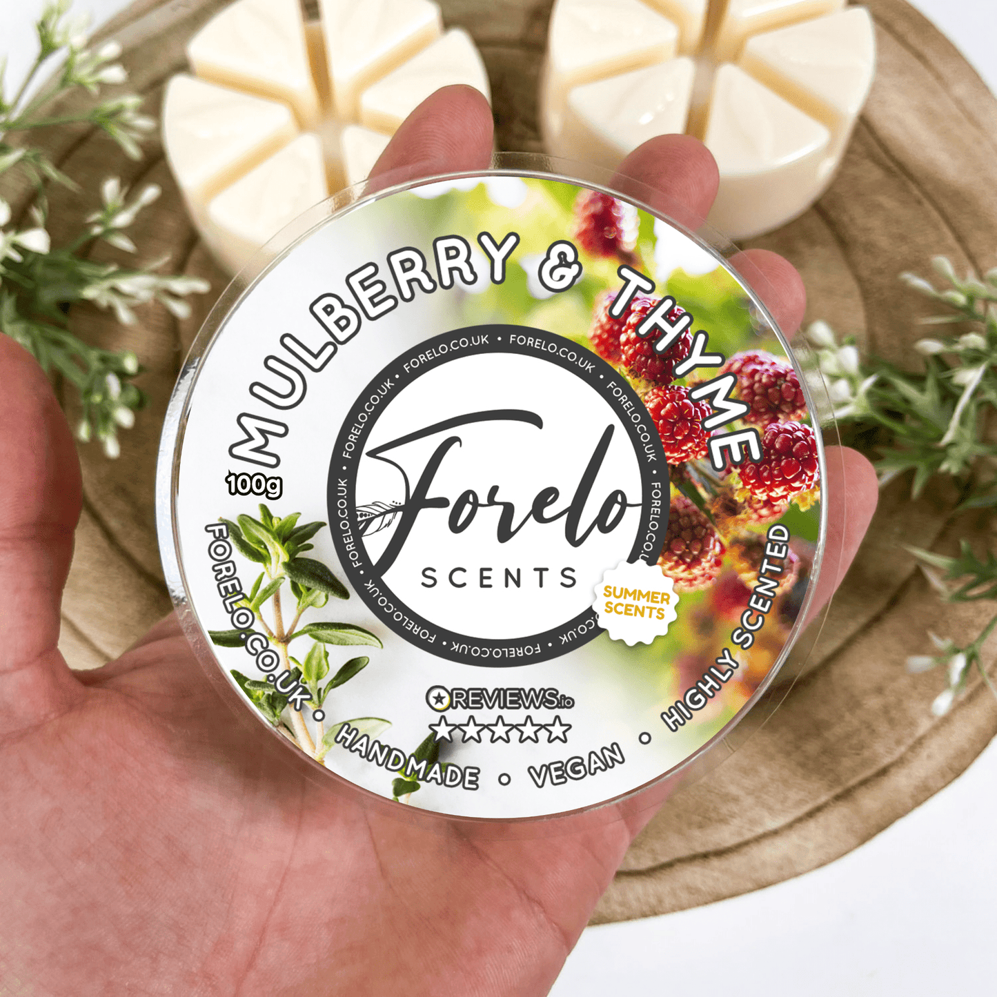 Mulberry & Thyme Soy Wax Melt - Forelo Scents