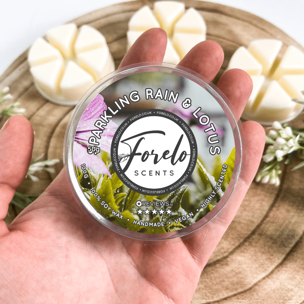 Sparkling Rain & Lotus Soy Wax Melt - Forelo Scents