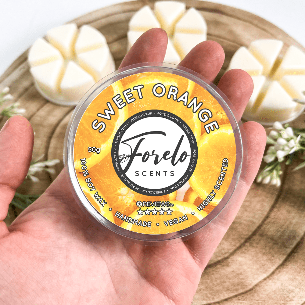 Sweet Orange Aroma Therapy Wax Melts An Invigorating Citrus Scent - Forelo Scents