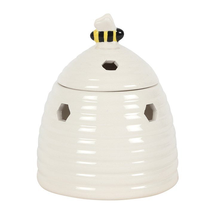 White Beehive Ceramic Wax Melts Burner - Forelo Scents