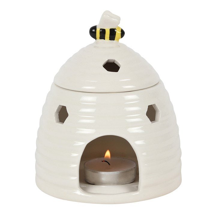 White Beehive Ceramic Wax Melts Burner - Forelo Scents