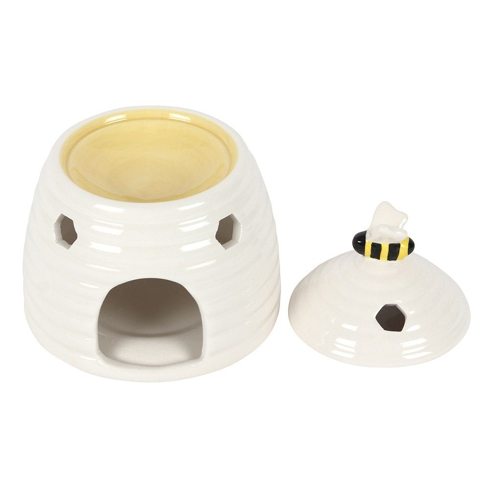 White Beehive Ceramic Wax Melts Burner - Forelo Scents