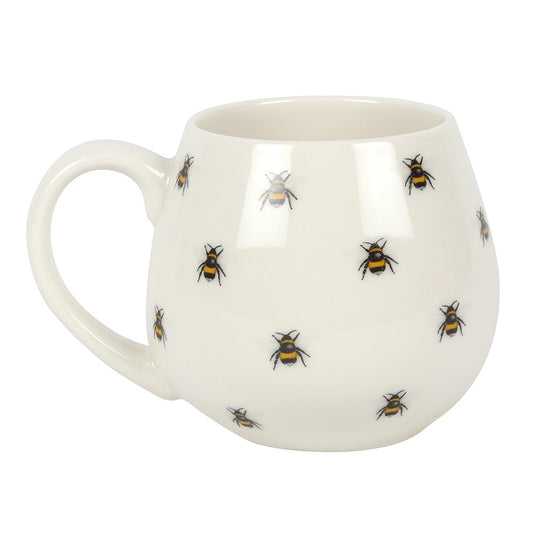 Bee Happy Mug Ceramic Round