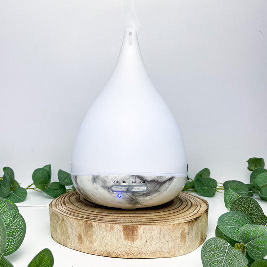 White Marble Teardrop Oil Diffuser