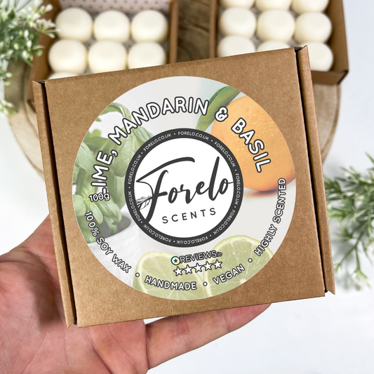 Lime, Mandarin & Basil · Unisex Soy Wax Melt
