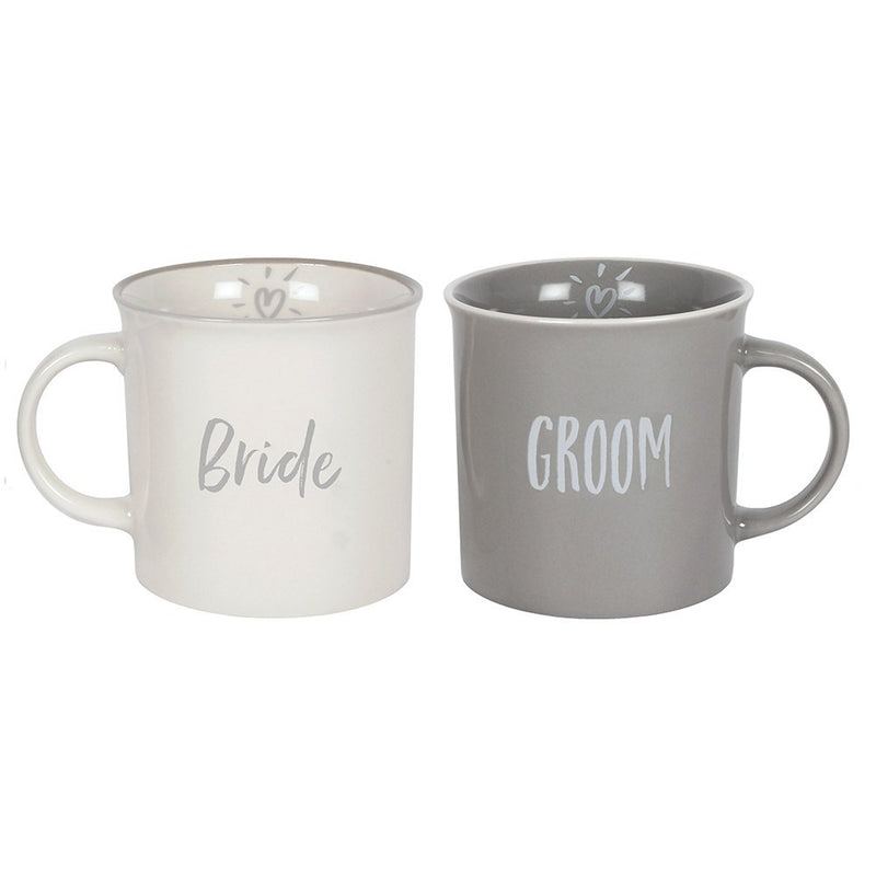 Bride & Groom Mug Set