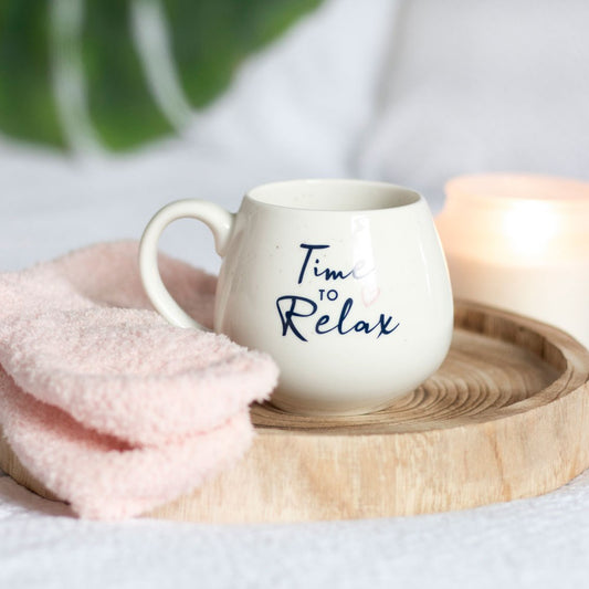 Time To Relax Mug & Fluffy Sock Set