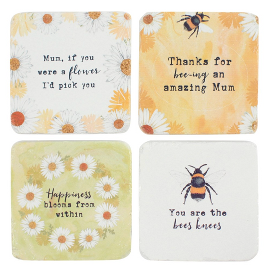 Bee-utiful Coasters With Quotes - Resin