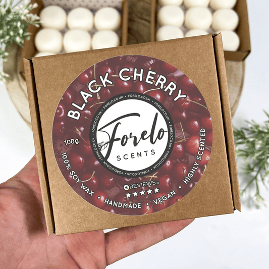 Black Cherry Scented Wax Melts - Home Fragrance Delight - Forelo Scents