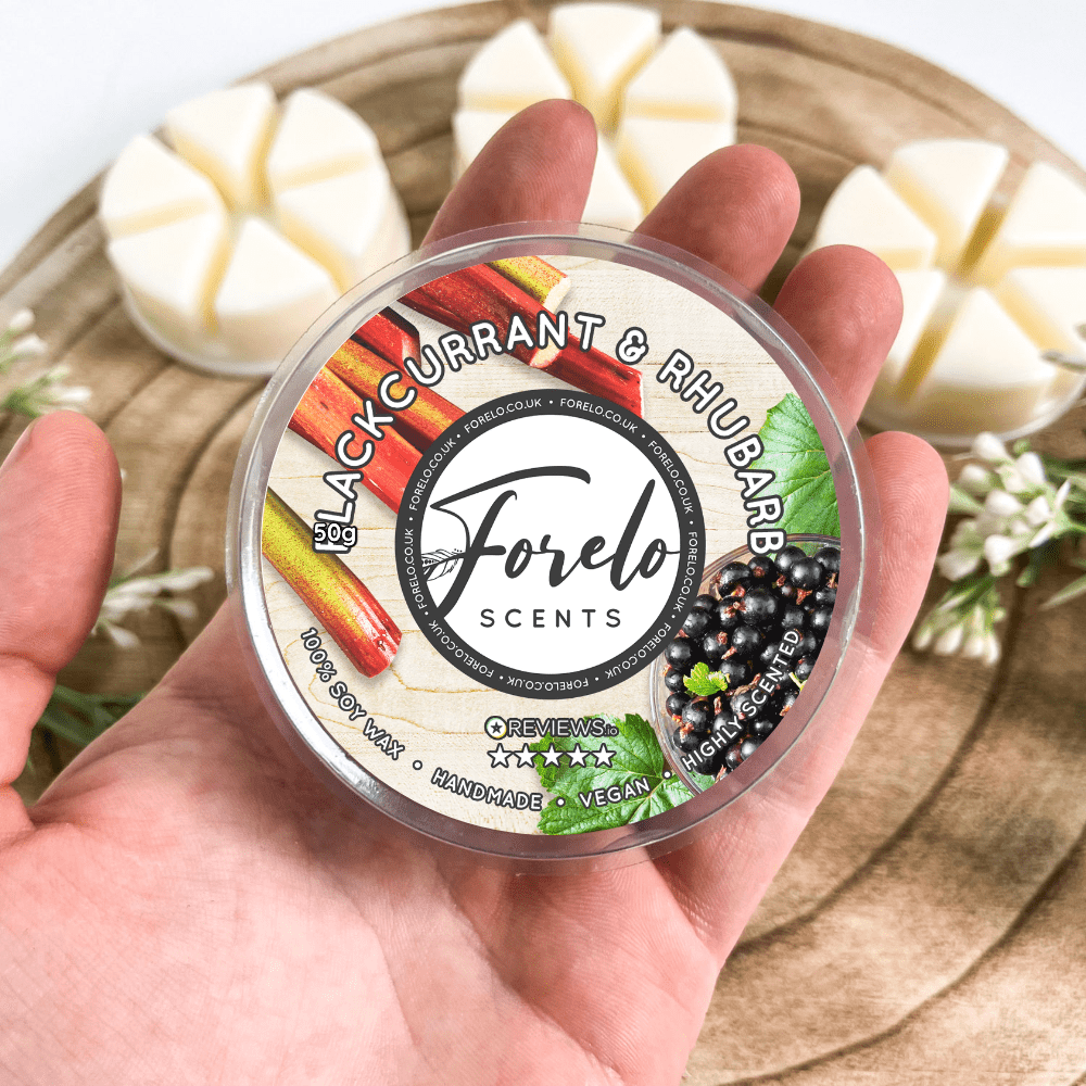 Blackcurrant & Rhubarb Soy Wax Melt – Sweet & Fruity Home Fragrance - Forelo Scents