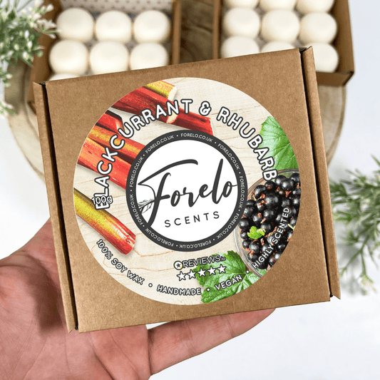 Blackcurrant & Rhubarb Soy Wax Melt – Sweet & Fruity Home Fragrance - Forelo Scents