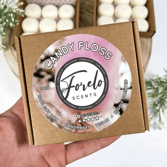 Handmade Sweet Candy Floss Wax Melts - Scented Home Fragrance - Forelo Scents