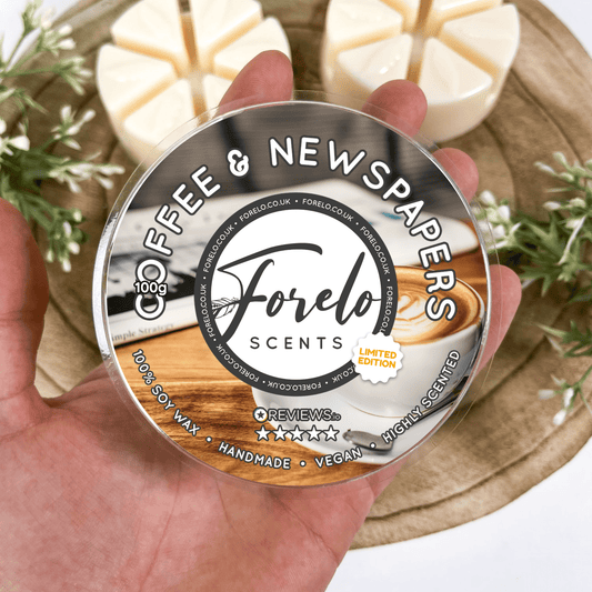 Coffee & Newspapers Soy Wax Melt - Forelo Scents