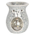 Ceramic Crackle Glass Wax Melt Burner - Elegant Design - Forelo Scents