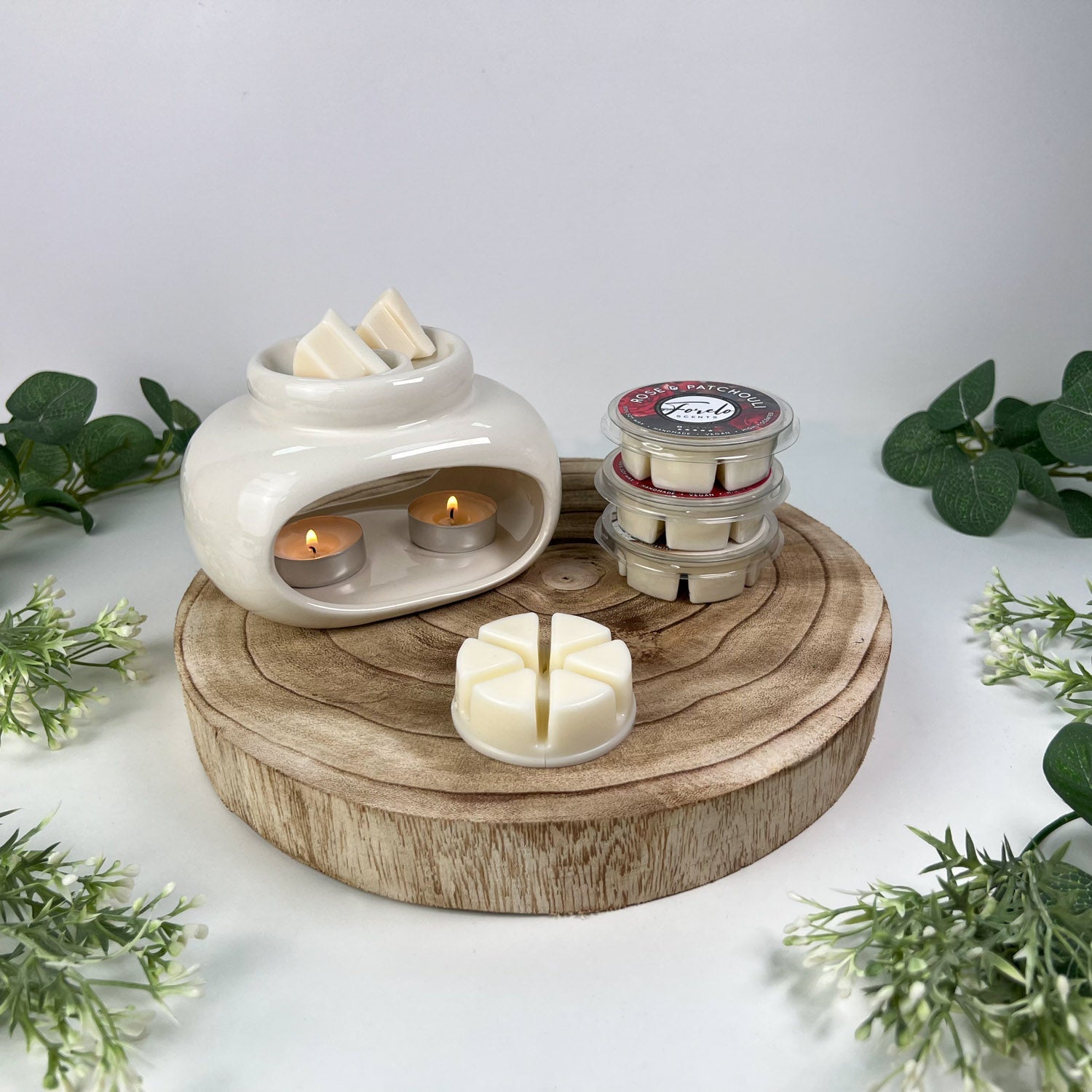 Dual Burner Bundle With Highly Scented Wax Melt For Home Fragrance - Forelo Scents