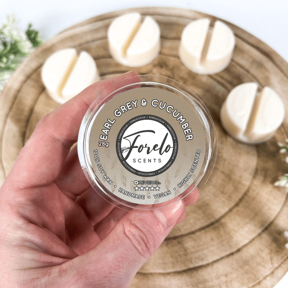 Earl Grey & Cucumber · Unisex Soy Wax Melt Highly Scented Home Fragrance - Forelo Scents