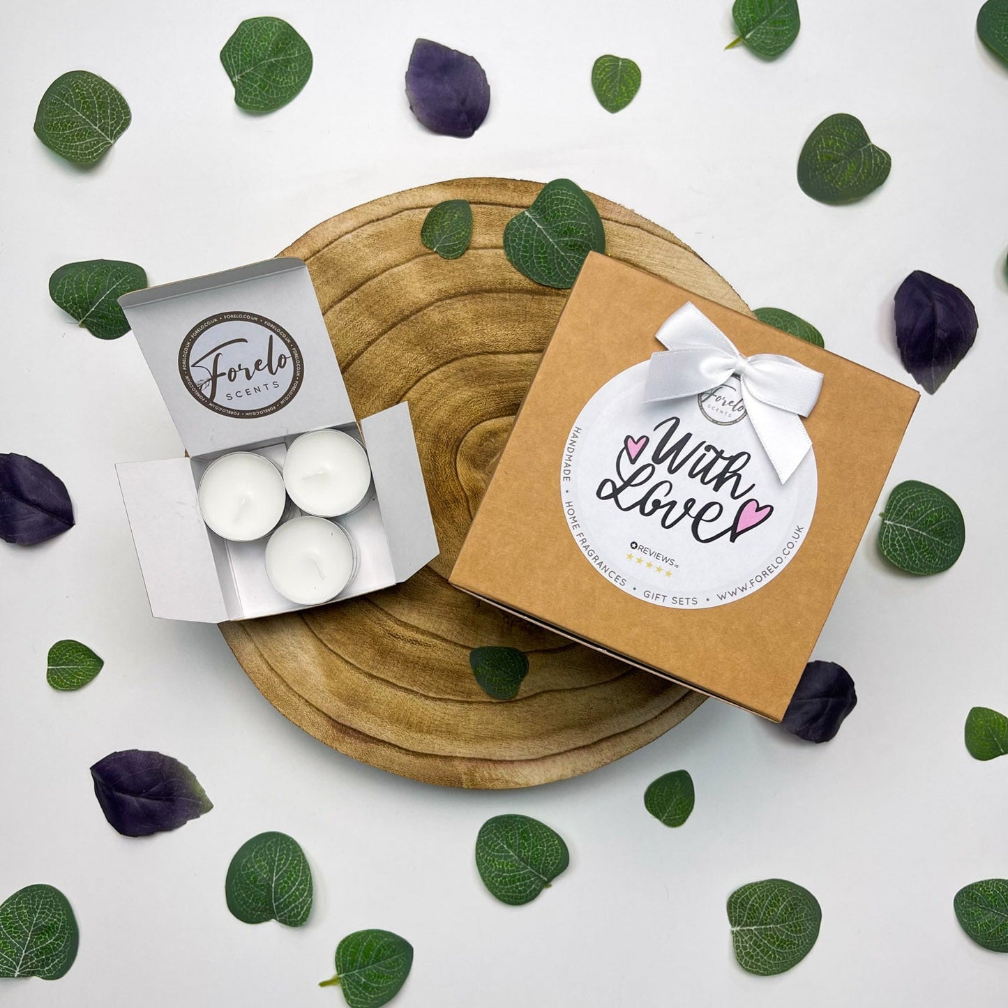 Gift Set Add-on Box Ribbon & Printed Lable Options - Forelo Scents