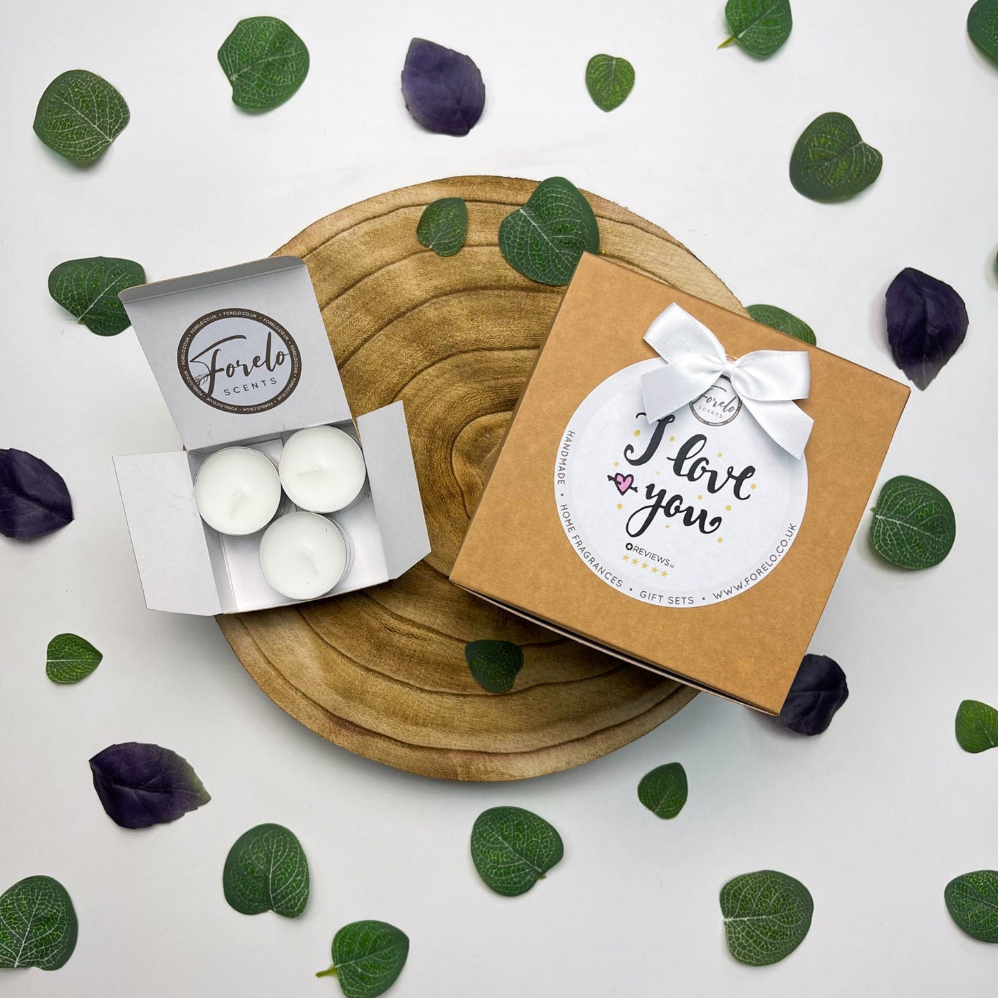 Gift Set Add-on Box Ribbon & Printed Lable Options - Forelo Scents