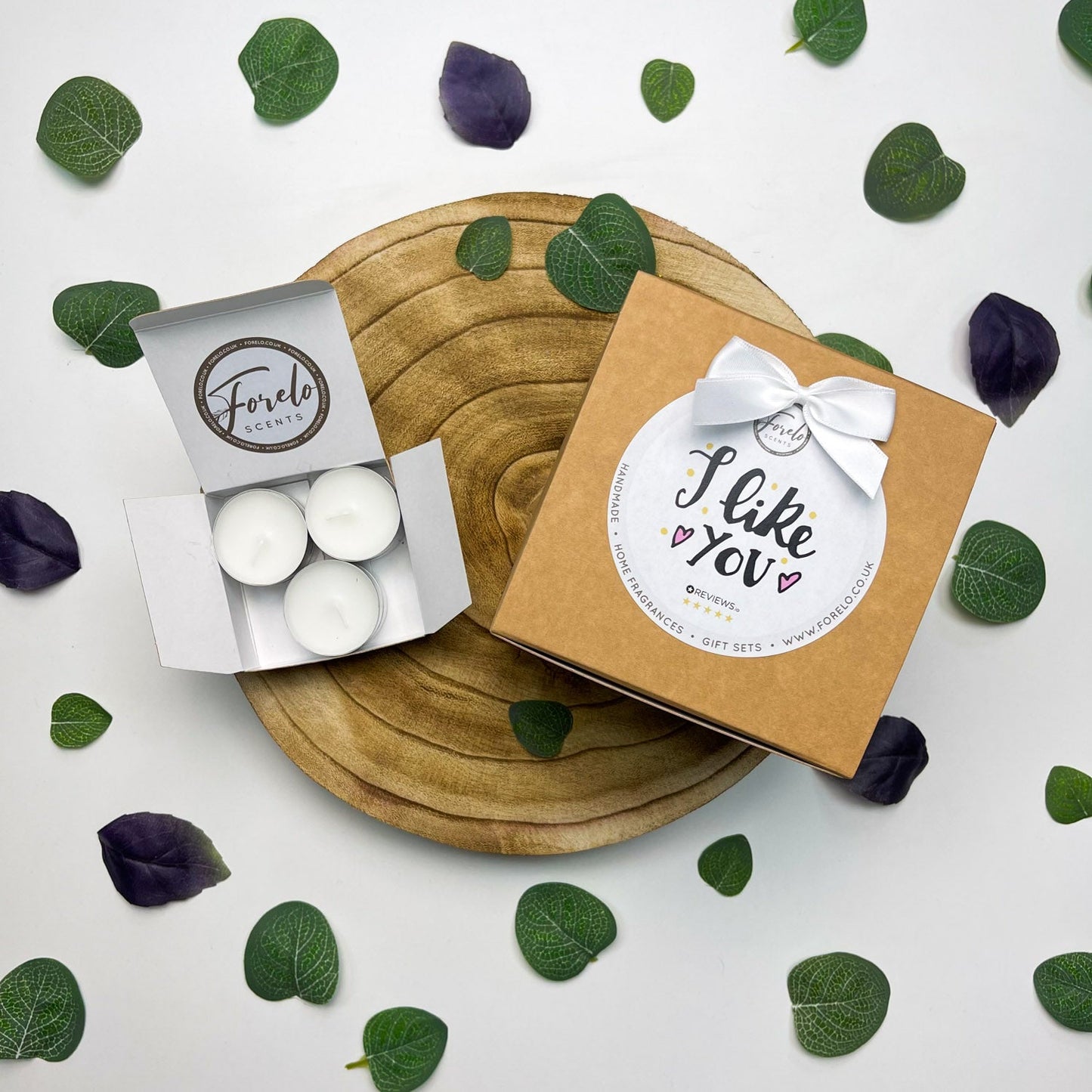 Gift Set Add-on Box Ribbon & Printed Lable Options - Forelo Scents