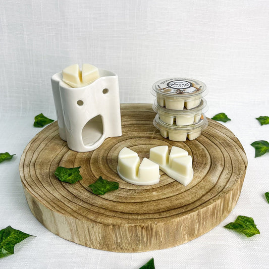Heart Ceramic Burner & Wax Melt Bundle - Forelo Scents