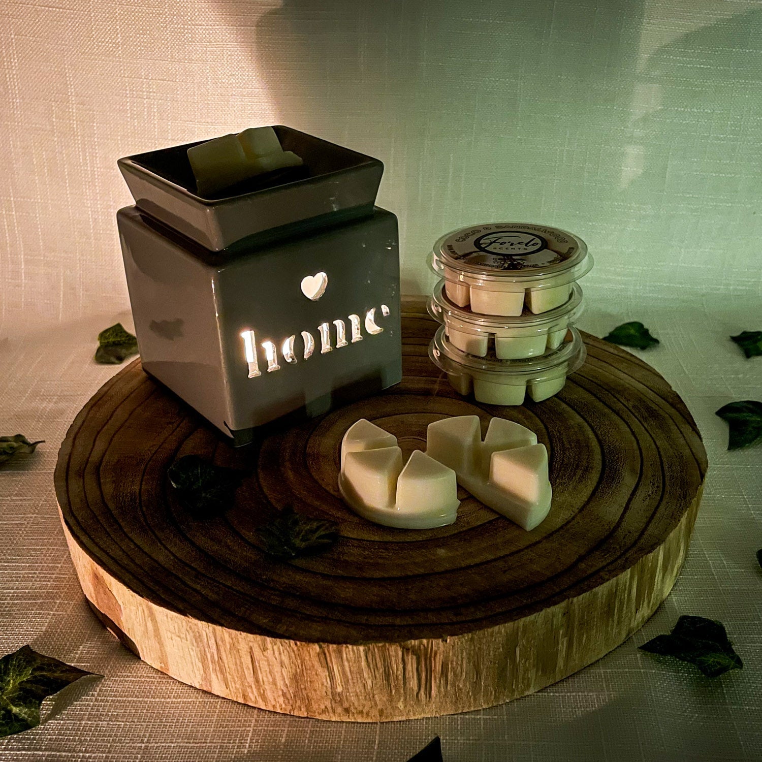 Home Ceramic Burner & Wax Melt Bundle - Forelo Scents