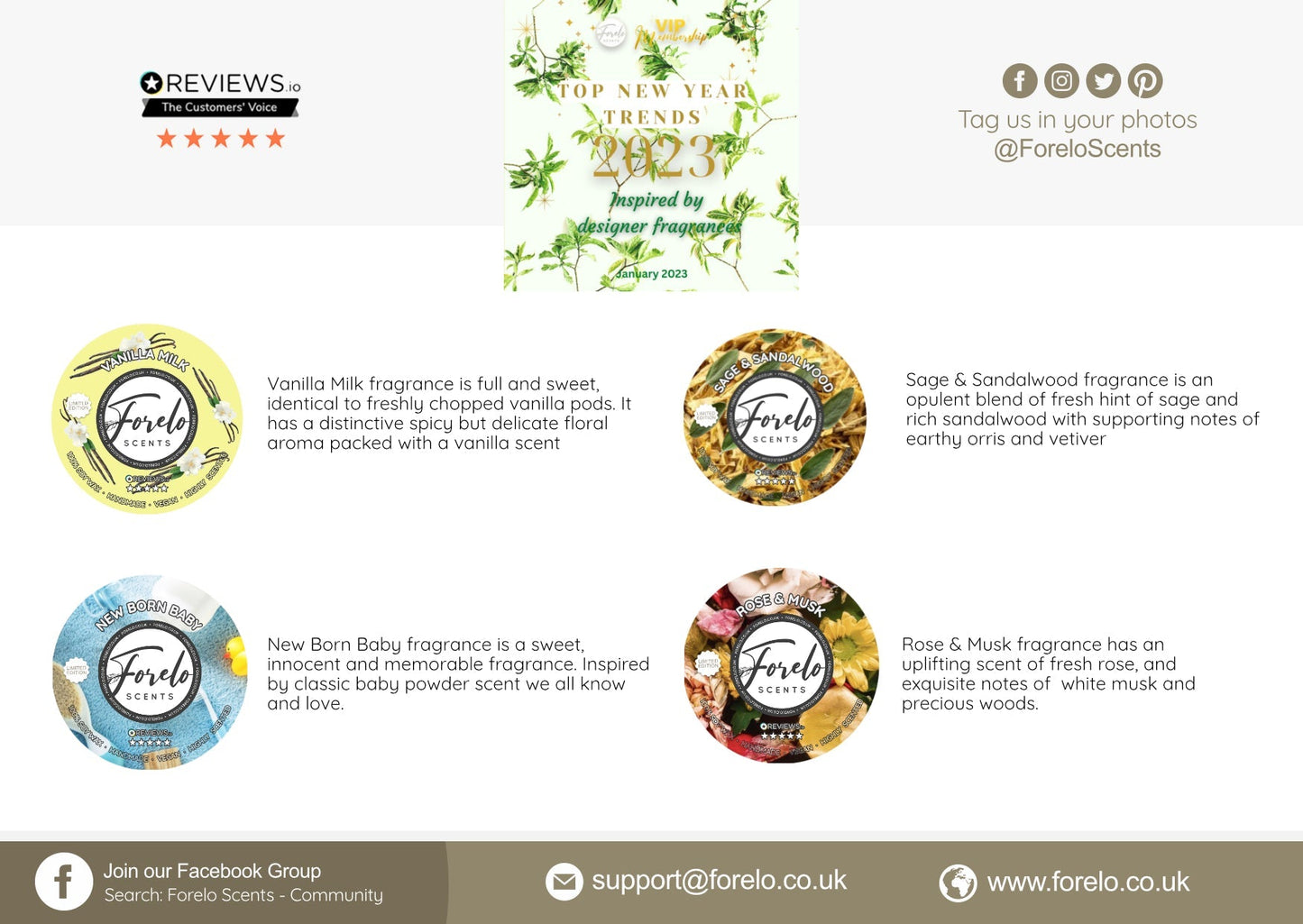 January Offer! Wax Melts Large 4x100g Limited Edition - Forelo Scents
