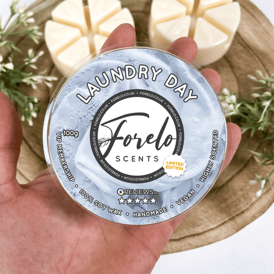 Laundry Day Soy Wax Melt – Fresh Clean Cotton Home Fragrance - Forelo Scents