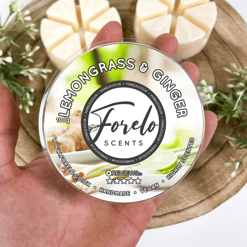Lemongrass & Ginger Soy Wax Melt – Fresh, Zesty Home Fragrance - Forelo Scents