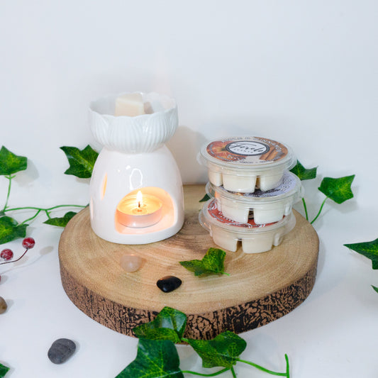 Lotus Burner Wax Melt Ceramic Bundle - Forelo Scents